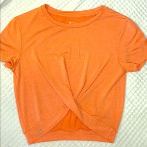 BuffBunny Orange Notty top. Crop.